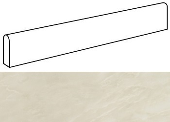 Плинтус Marvel Imperial White Battiscopa Lapp. (AFBF) 7,2x60