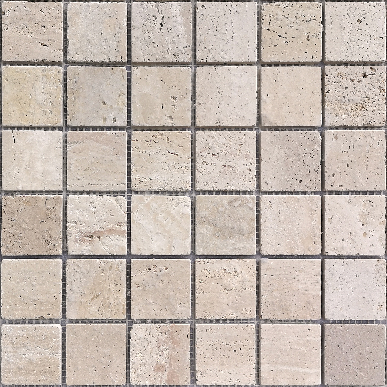 Мозаика LeeDo & Caramelle Travertino Beige MAT 48x48x7