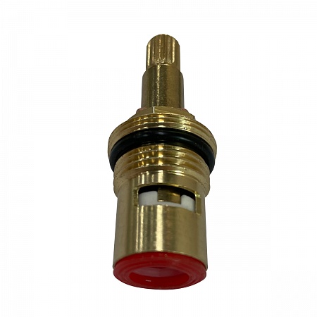 Кран-букса LM8096R-BL М18 х1.5 (20 шлицов) с керам. прокладками, поворот 90°, горячая. блистер