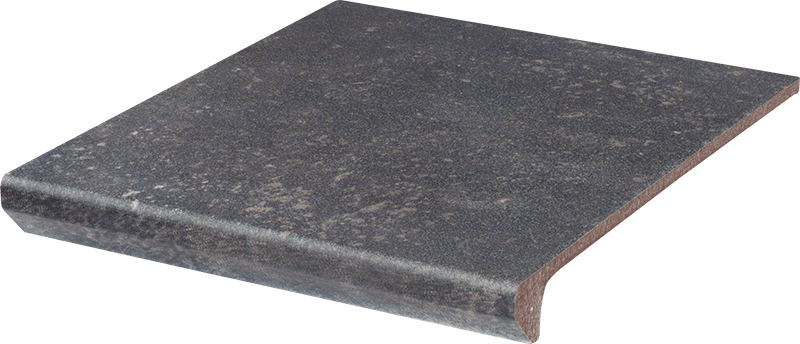 Клинкер Paradyz Ступень прямая с капиносом VIANO ANTRACITE KAPINOS STOPNICA PROSTA 30X33 G1