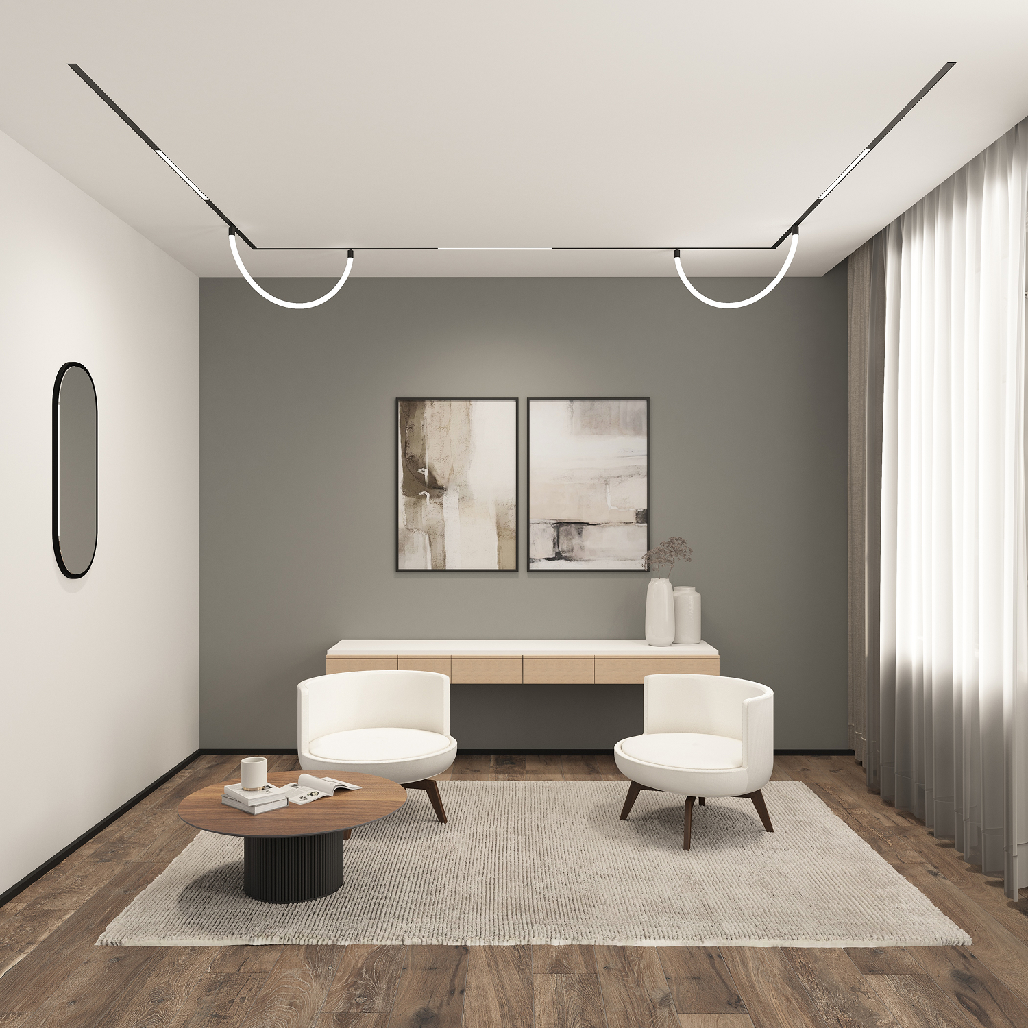 Трековый светильник Denkirs DK8005-BK