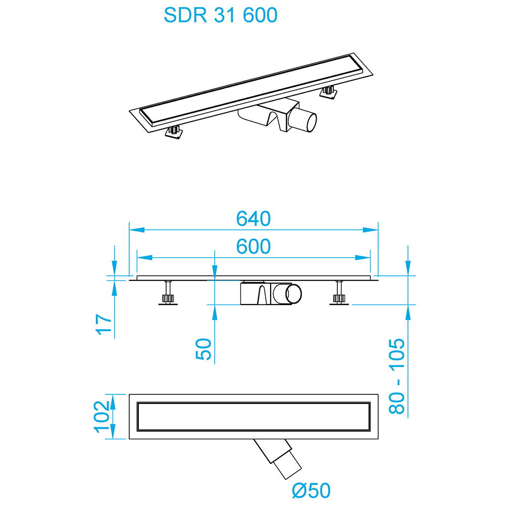 Душевой трап RGW SDR-31B