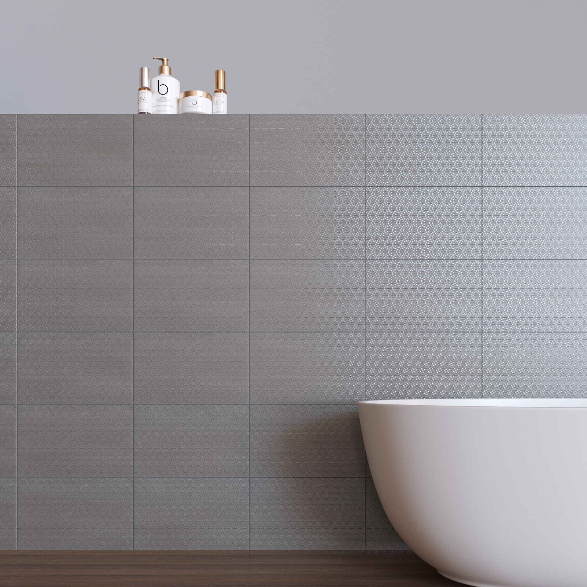 Керамическая плитка Kerama Marazzi Плитка Ломбардиа серый 25х40