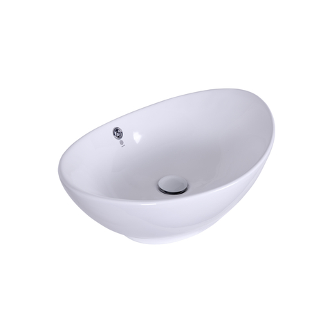 Orange B08-585w раковина накладная санфарфор, белый глянец