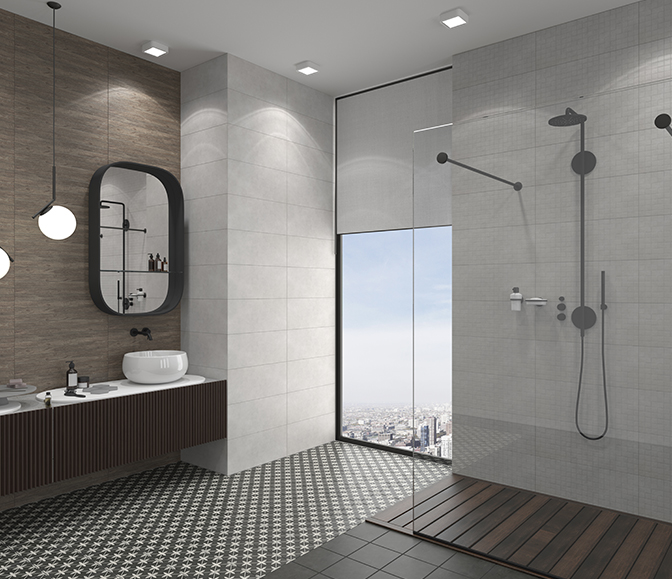 Керамическая плитка Creto Плитка Effetto Wood Grey 01 25х60
