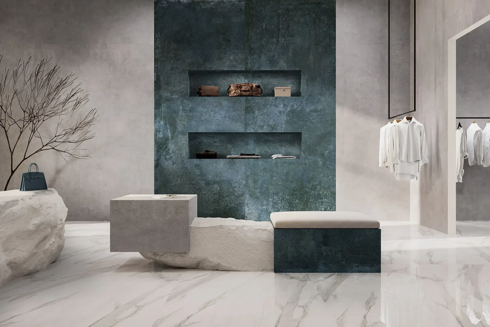 Керамогранит Kerama Marazzi Surface Laboratory/Кобальт синий 160х320