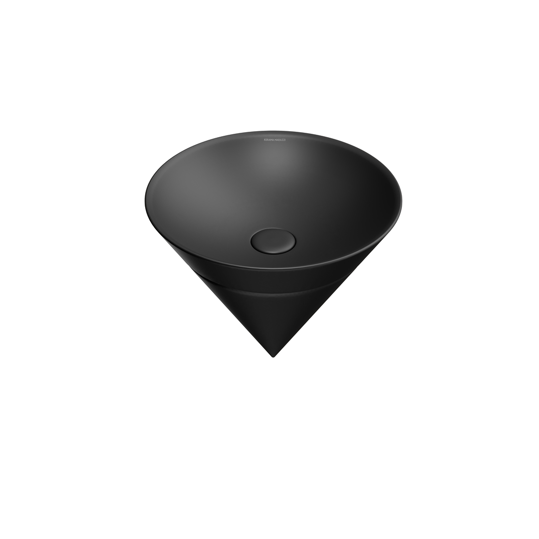 Раковина Kerama Marazzi Cono 45 см CO.NN.wbi.44\BLK.M матовый черный