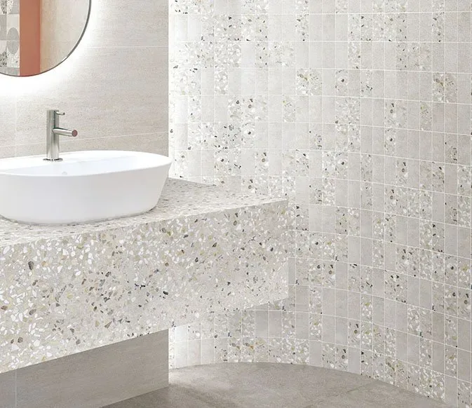 Керамогранит Vitra Terrazzo-X Светлый Лаппато Ректификат 30х60