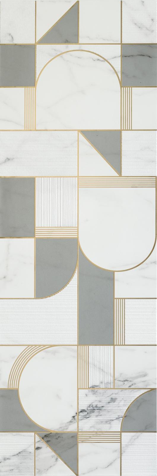 Керамическая плитка Marazzi Italy Декор Allmarble Wall Statuario Satin Decoro Club 40x120