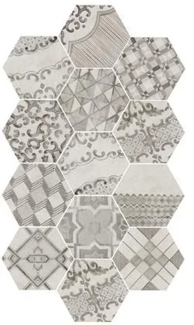Керамогранит Marazzi Italy Decoro Cementine Freddo 21х18,2