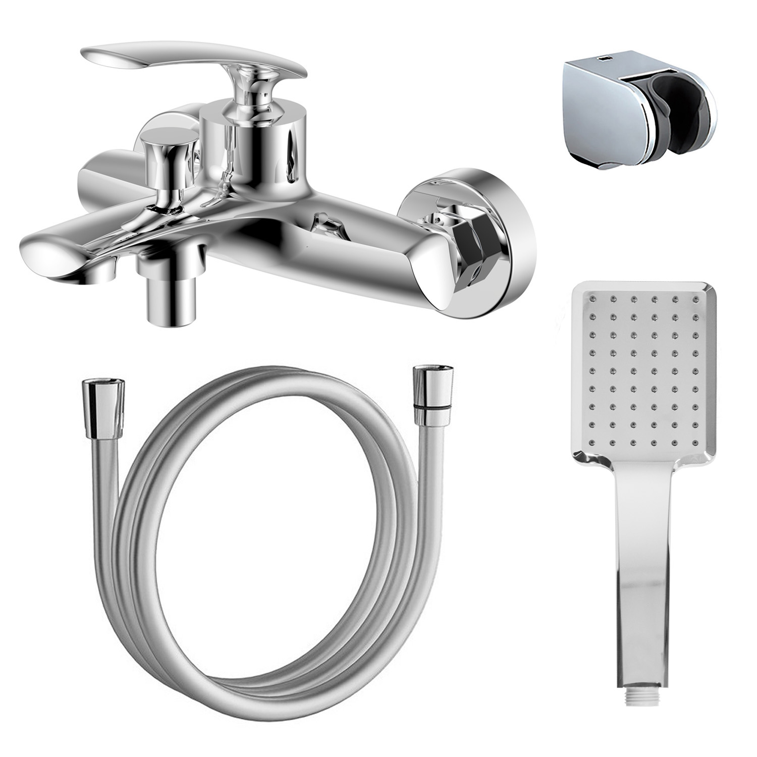 Смеситель для ванны с душем Azario Reuleaux AZ-VWF238296C хром глянец