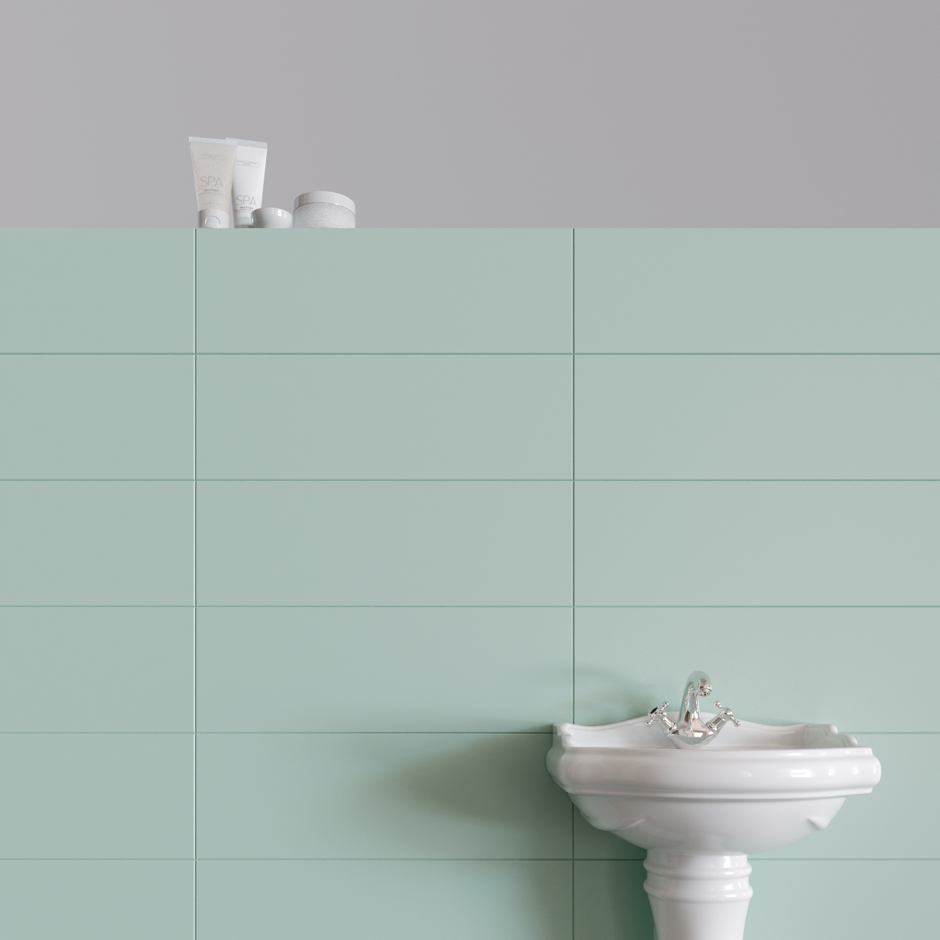 Керамическая плитка Meissen Плитка Trendy зеленый 25х75