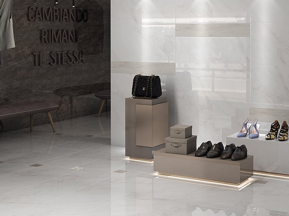 Керамогранит Kerama Marazzi Парнас светлый обрезной 40х80