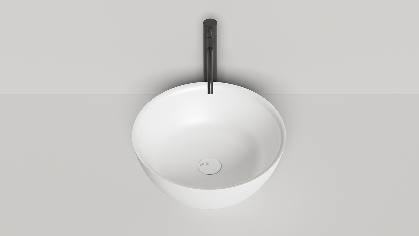 Рукомойник Salini Alda 42 см 1102110G белый глянцевый