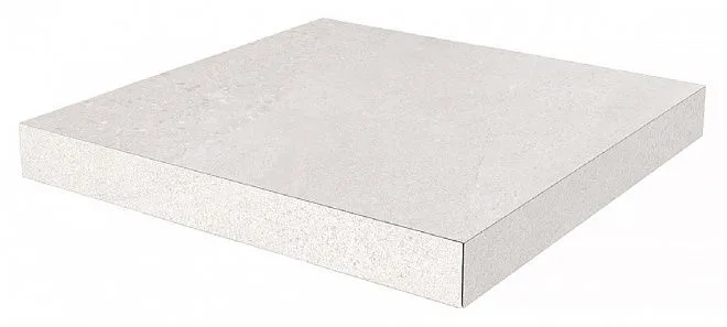 Керамогранит Kerama Marazzi Ступень угловая клееная Про Матрикс белый 33х33