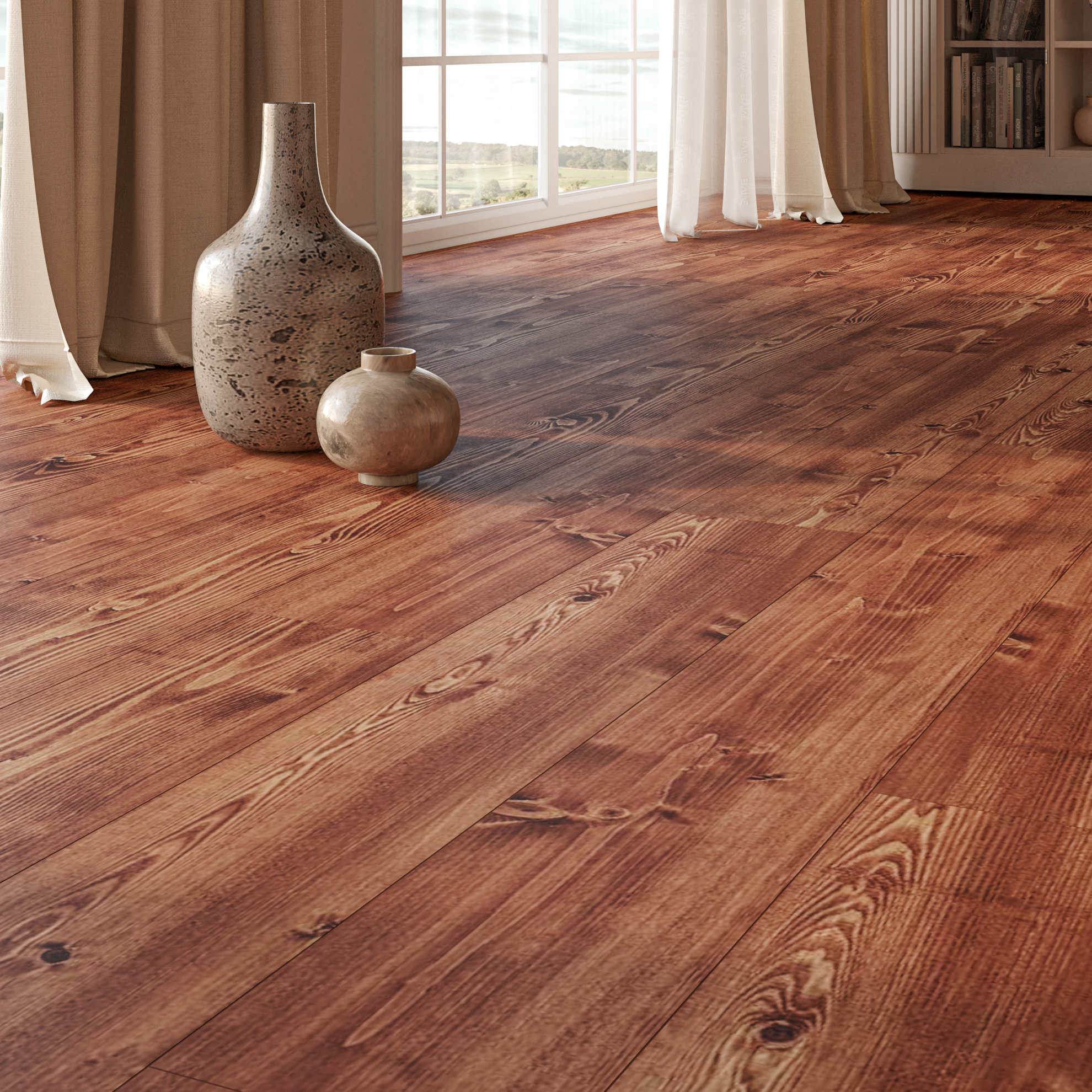 Керамогранит Kerama Marazzi Гранд Вуд коричневый обрезной 20х160