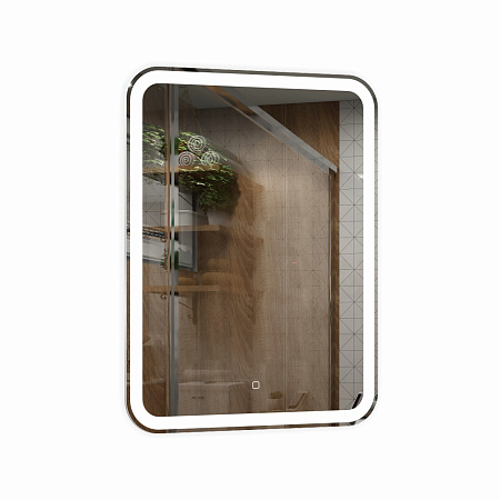 Зеркало Silver Mirrors Malta - Lite 600х800 (открытая LED-подсветка, гор/вер.крепление, сенсорный вы