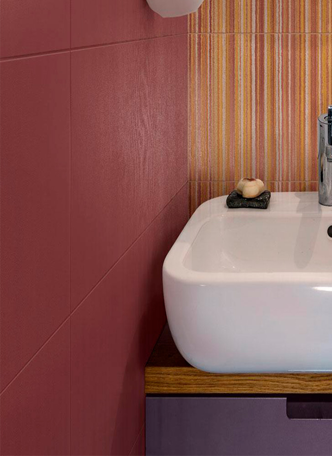 Керамическая плитка Marazzi Italy Плитка Outfit Red 25x76