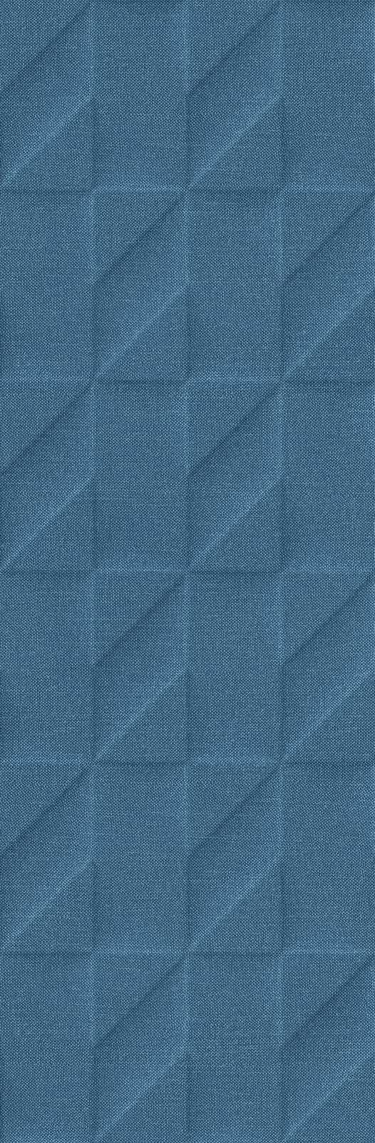 Керамическая плитка Marazzi Italy Плитка Outfit Blue Struttura Tetris 3D 25x76