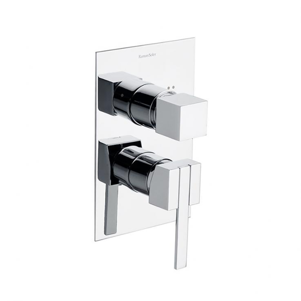 Смеситель для душа Ramon Soler Kuatro Nk 491502S хром глянец, на 2 потребителя