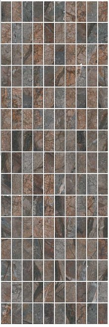 Керамическая плитка Kerama Marazzi Декор Театро коричневый мозаичный 25х75