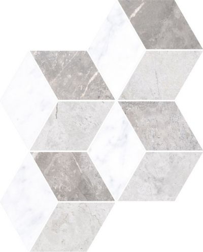Мозаика Vitra Marmori "Ромб" Теплый Микс 24х30