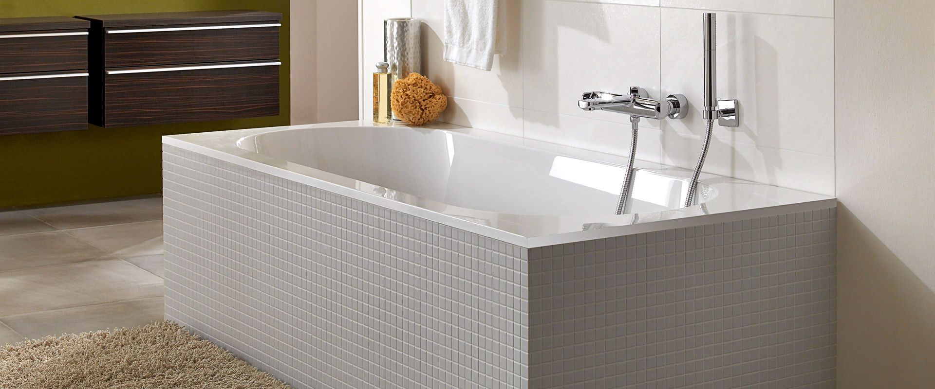 Акриловая ванна Villeroy & Boch Oberon UBQ160OBE2V-01, alpin