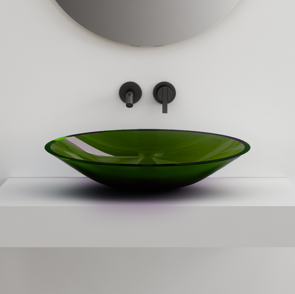 Раковина Abber Kristall 53 см AT2812Emerald зеленая