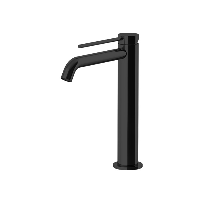 Смеситель для раковины Gattoni Circle Two 9146/91NO с донным клапаном черный матовый