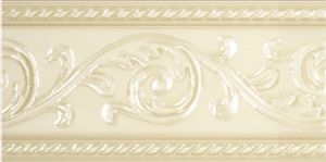 Керамическая плитка Carmen Бордюр Cenefa Yara Crema 7,5х15