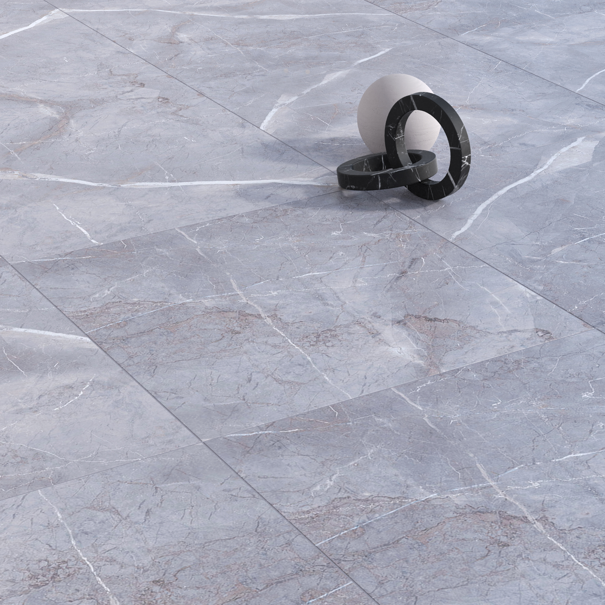 Керамогранит Kerama Marazzi Риальто серый обрезной 60х60