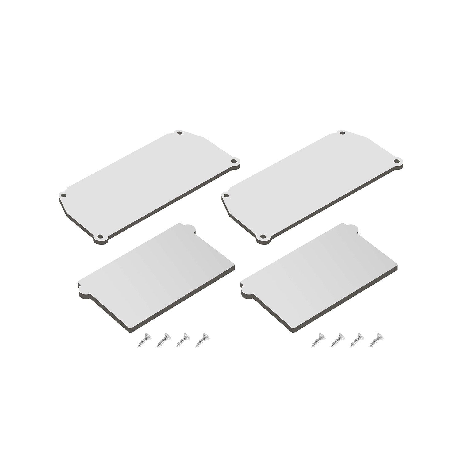 Комплект торцевых заглушек для профиля Denkirs DK5852-WH