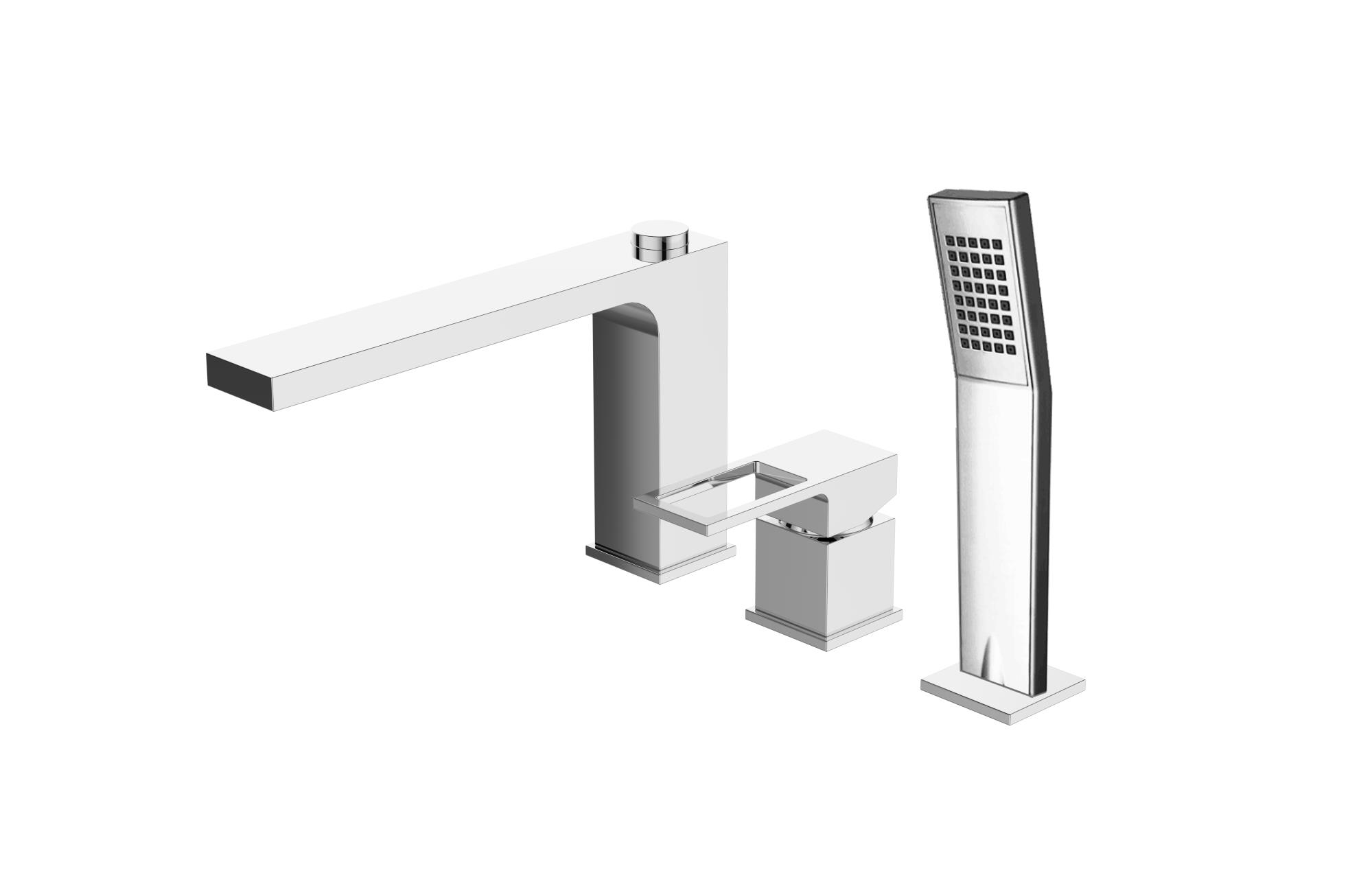 Смеситель для ванны с душем BelBagno Romano ROM-BVD-CRM хром глянцевый