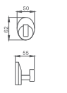 Крючок HAIBA HB1605-1, хром