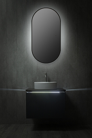 Зеркало Silver Mirrors Viva - BLACK 550х1050 (бесконтактный сенсор) гор/верт.