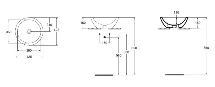 Раковина Ideal Standard Strada K078301 45 см