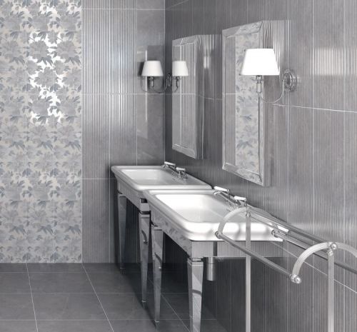 Керамическая плитка Kerama Marazzi Плитка Низида серый обрезной 25х75