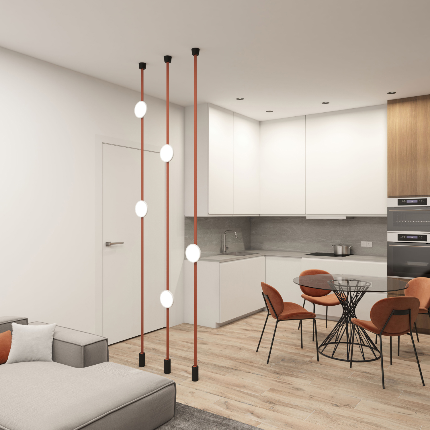 Трековый светильник BELTY FLOW DK5567-WH+BK