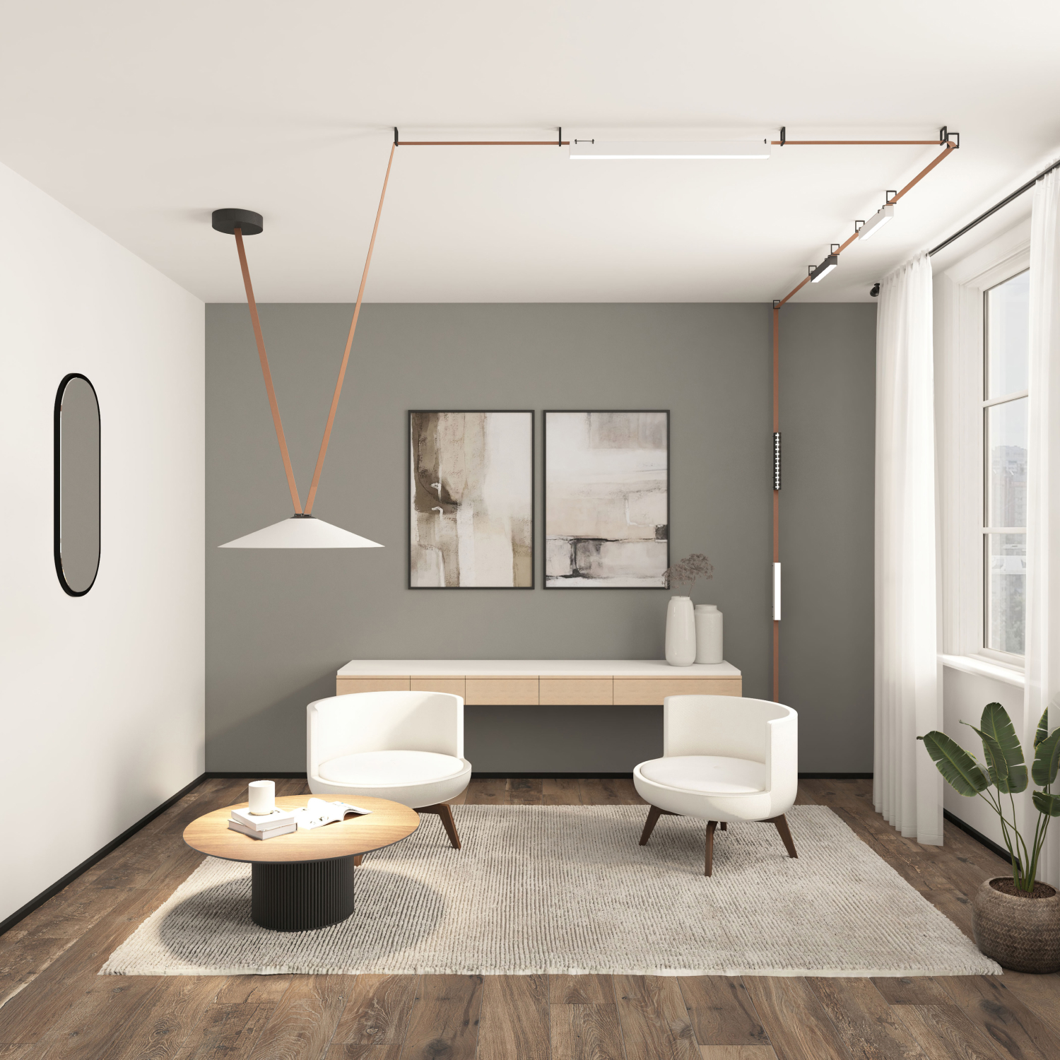 Трековый светильник BELTY GRILL DK5571-BK
