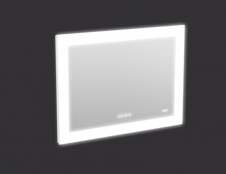 Зеркало Cersanit LED DESIGN PRO 060 80 часы с подсветкой прямоугольное