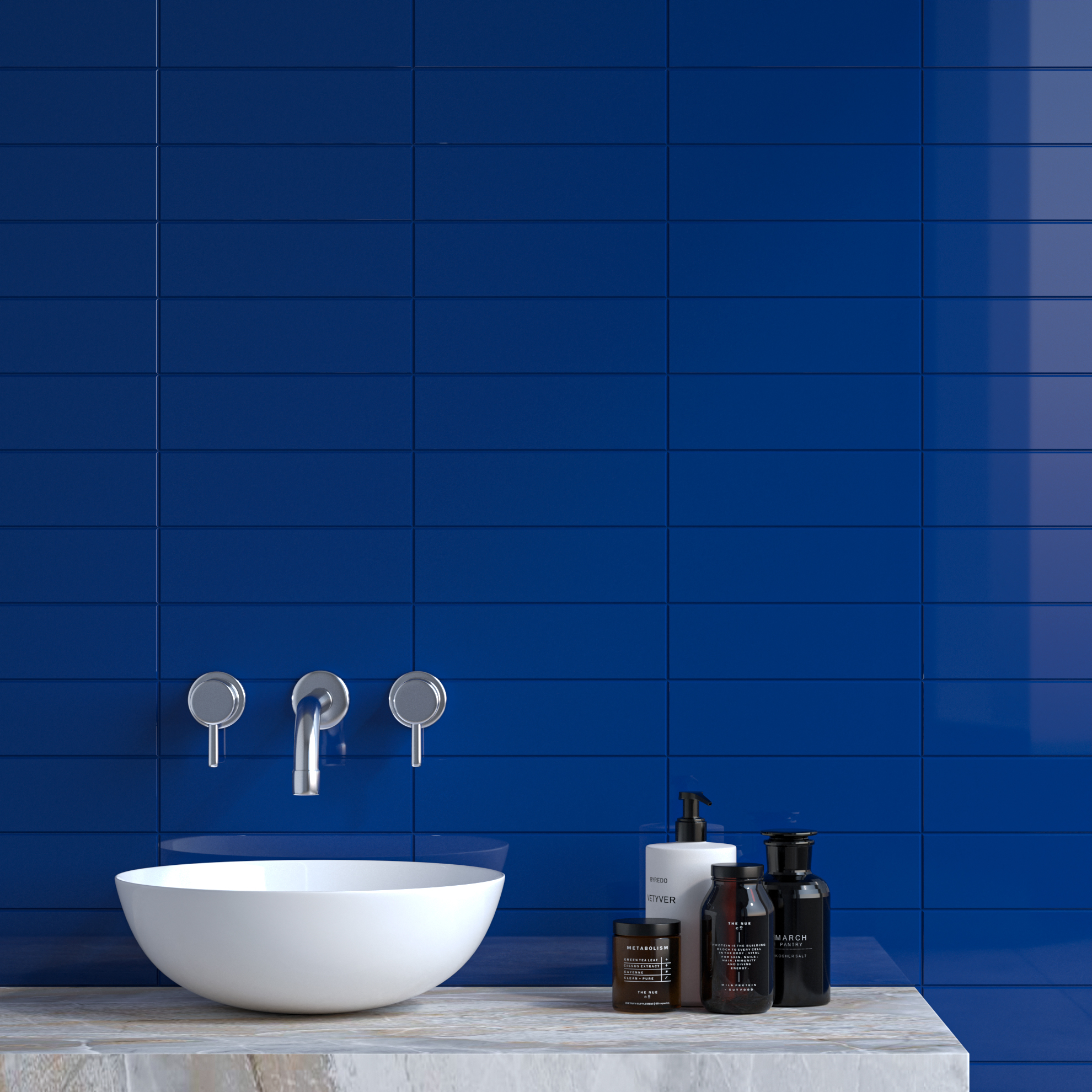 Керамическая плитка Kerama Marazzi Плитка Баттерфляй синий 8,5х28,5