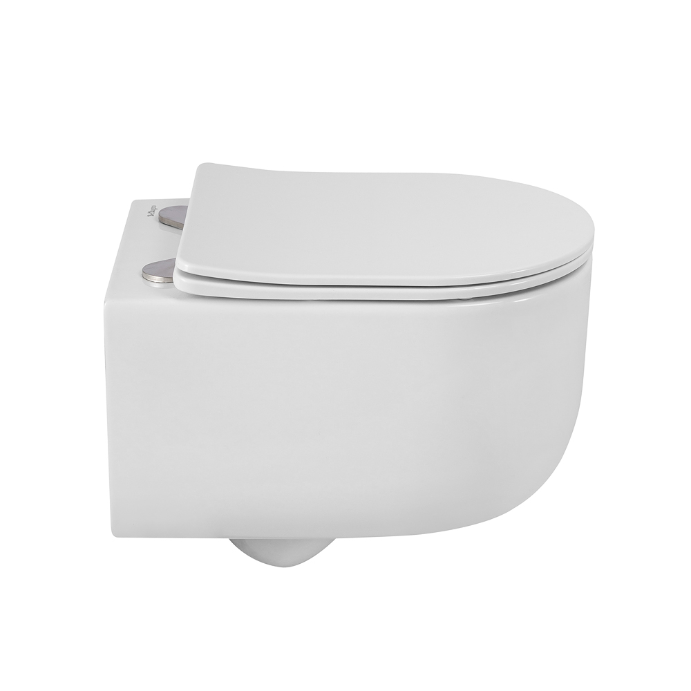 Унитаз подвесной безободковый BelBagno Soft BB084CH-TOR/SC с крышкой-сиденьем микролифт, белый