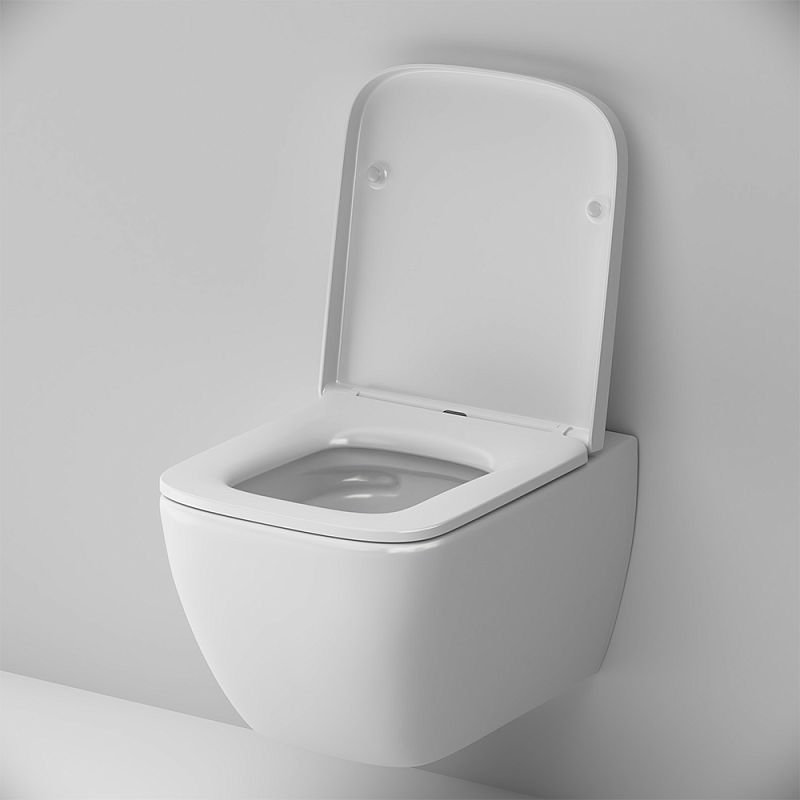 Комплект подвесной безободковый унитаз Am.Pm Gem C901701SC с крышкой-сиденьем микролифт + инсталляция Geberit Duofix Sigma Plattenbau 111.362.00.5