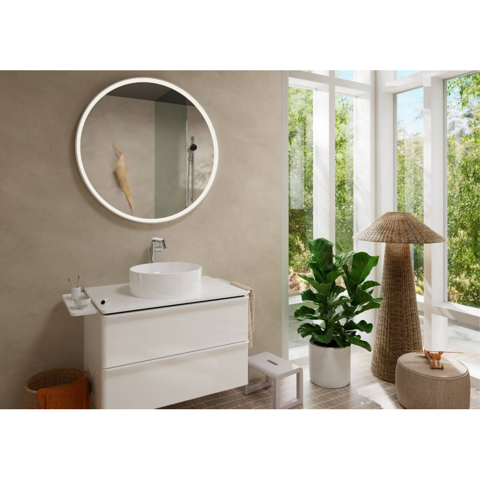 Смеситель для раковины Hansgrohe Tecturis S, CoolStart, с донным клапаном push-open, хром глянец, 73370000