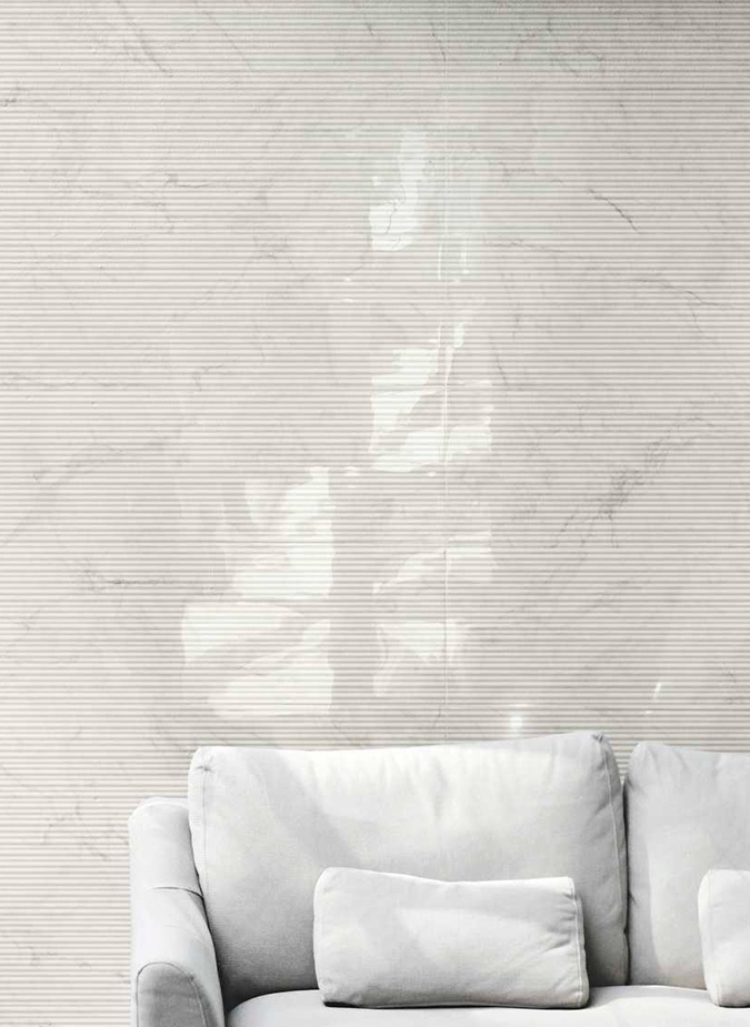 Керамическая плитка Marazzi Italy Плитка Marbleplay Statuarietto Struttura Mikado 3D Rett. 30х90