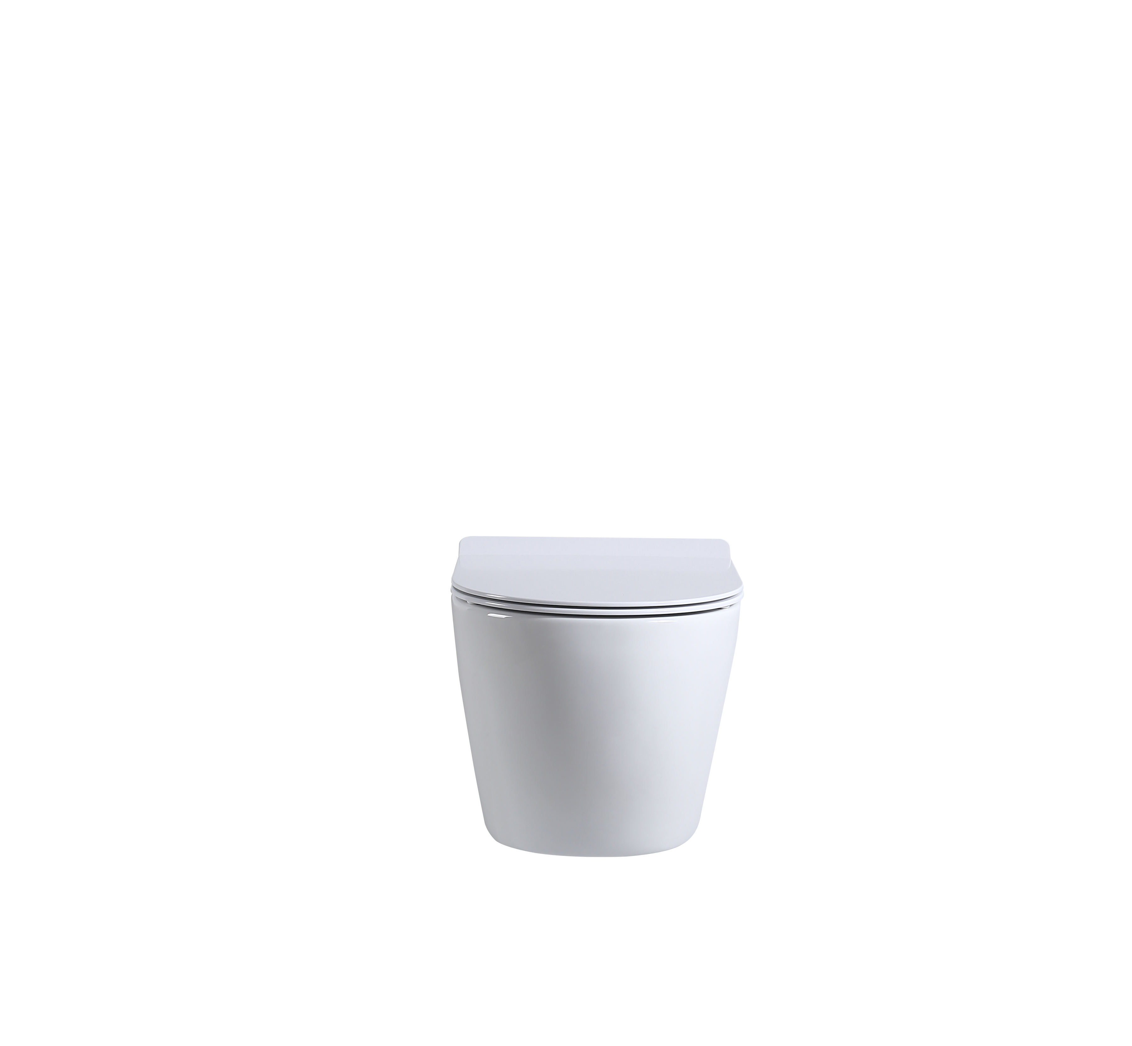Унитаз подвесной безободковый beWash Minimal BKWHR003480 с крышкой-сиденьем микролифт, белый глянец