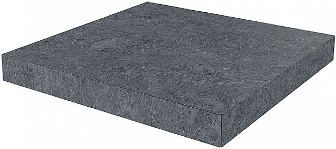 Керамогранит Kerama Marazzi Ступень угловая клееная Роверелла серый темный 33х33