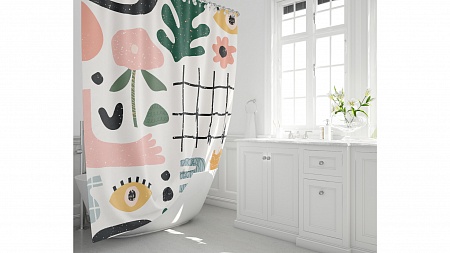 Fixsen DESIGN FX-2506 Штора для ванной Fixsen Summer