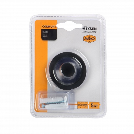 Fixsen COMFORT BLACK FX-86005 Крючок одинарный, черный