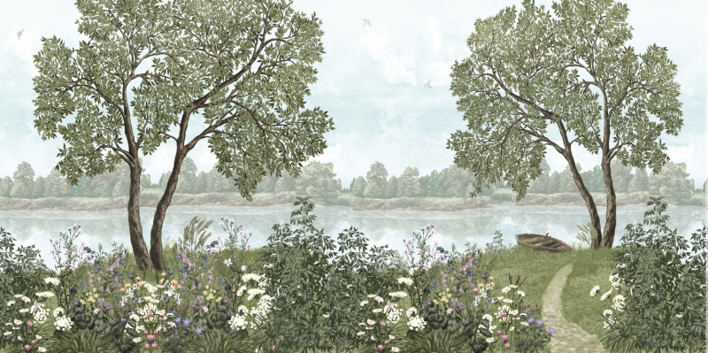 ART4005 Пейзаж Панно Loymina Пейзаж Ш600*В300